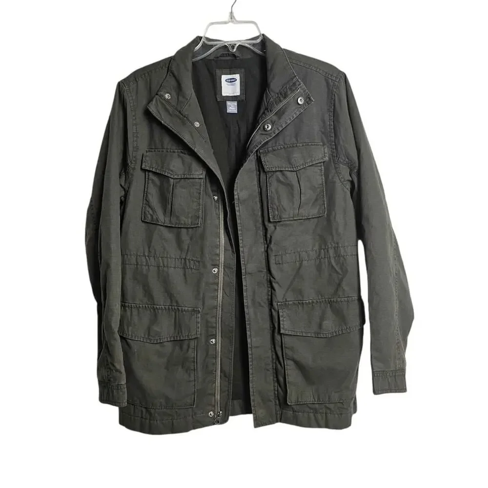 NWT Old Navy Military Green Jacket Youth XXL (18)